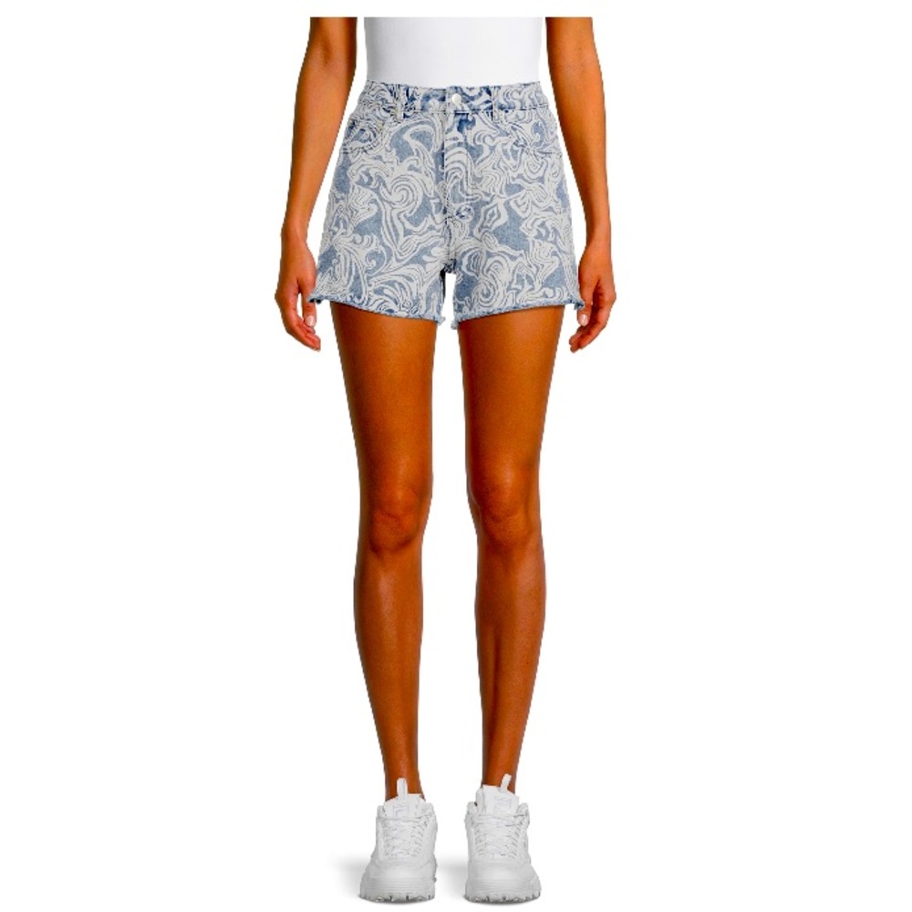 No Boundaries Juniors High Rise Denim Shorts Size